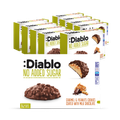 Image 1 for No Added Sugar Milk Chocolate Coated Cookies Caramel and Peanut 100g Pack of 9