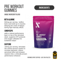 Image 3 for Pre Workout Gummies Mixed Berry 60 Gummy