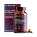 Image 1 for Mission C Lion’s Mane Capsules 8000mg with Vitamin B6 & B12 60 Vegan Capsules