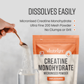 Image 5 for Creatine Powder 3.5g per serving - 400g pouch - 114 servings of Pure Creatine Monohydrate Powder