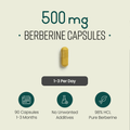 Image 3 for Berberine HCL 98% - 1500mg per Serving - 90 Capsules