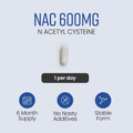 Image 3 for NAC Supplement - 600mg per Capsule - 180 Capsules