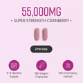 Image 3 for Super Strength Cranberry with Vitamin C - 55,000mg per Serving - 180 Capsules