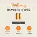 Image 3 for Organic Turmeric, Ginger and Black Pepper Capsules - 2160mg per Serving - 365 Capsules