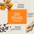 Image 5 for Organic Turmeric, Ginger and Black Pepper Capsules - 2160mg per Serving - 365 Capsules