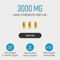 Image 3 for Omega 3 Fish Oil Softgels - 660 EPA & 440 DHA per Serving - 300 Softgels