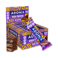Image 1 for ADONiS Double Choc Crisp Keto Hight Protein Bar (16x45g)