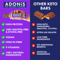 Image 5 for ADONiS Double Choc Crisp Keto Hight Protein Bar (16x45g)
