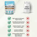 Image 4 for Mushroom 6 In 1 Complex Capsules Lions Mane  1755mg  60 Capsules