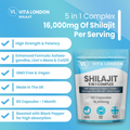 Image 3 for Shilajit Capsules 5 In 1 Complex 16,000mg  60 Capsules