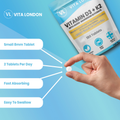 Image 4 for Vitamin D3 + K2 Supplement 4000IU 180 Tablets