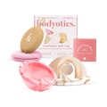 Image 1 for Reusable Menstrual Discs With Pull-Off Ring S & L - comfydisc Beige & Pink (2pcs)