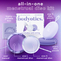 Image 2 for Reusable Menstrual Discs With Pull-Off String S & L - comfydisc Purple & Lavender (2pcs)