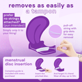 Image 4 for Reusable Menstrual Discs With Pull-Off String S & L - comfydisc Purple & Lavender (2pcs)