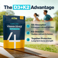 Image 3 for Vitamin D3+K2 20µg (800 IU) & 100µg MK7 365 Tablets