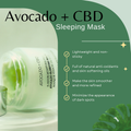 Image 3 for London Botanical Laboratories  Avocado + CBD | 8-Hour Moisture Fill Avocado Sleeping Mask 50ml