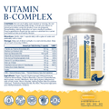 Image 2 for Vitamin B Complex 100" Super Strength, 100 Vegan Capsules