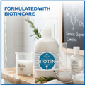 Image 4 for Cosmetics KJMN Biotin Beautifying Shampoo dor Dry, Damaged and Fragile Hair, Helps Reduce Breakage, Deeply Moisturises, Strengthens the Roots and Improves Scalp Condition with Coconut Oil 1L