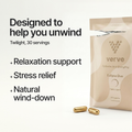 Image 2 for Twilight Product Name: L-Theanine, Passionflower & Chamomile Capsules - Evening Calm & Relaxation Support - With Zinc & Vitamin B6 - 30 Servings - Verve Eclipse Duo - Twilight 30 Servings