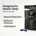 Image 2 for Midnight Product Name: Magnesium, Reishi Mushroom & Saffron Capsules - Deep Sleep & Muscle Relaxation Support - With Lion's Mane - 30 Servings - Verve Eclipse Duo - Midnight 30 Servings