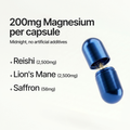 Image 3 for Midnight Product Name: Magnesium, Reishi Mushroom & Saffron Capsules - Deep Sleep & Muscle Relaxation Support - With Lion's Mane - 30 Servings - Verve Eclipse Duo - Midnight 30 Servings