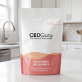 Image 2 for CBD Guru CBD Peach Rings 25mg 25 Pack - PeachFlavour Broad Spectrum CBD Bottles, 750mg Total CBD