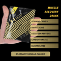 Image 5 for Recuperation Muscle Recovery Powder Vanilla | Protein + BCAA + Collagen + Glucose | Post-Workout Recovery & Muscle Repair | Isotonic Formula | Pack of 12
