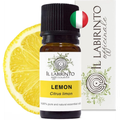 Image 1 for Officinale Lemon Essential Oil - Pure Italian Food Grade Lemon Essential Oil for Diffusers and Humidifiers for Aromatherapy, Refreshing Scent, Vegan and Pure Organic Formula - 10 ml