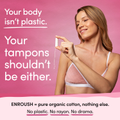 Image 2 for 100% Organic Cotton Tampons – 16 Tampons – Normal