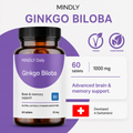 Image 3 for Ginkgo Biloba 1000mg, 60 tablets