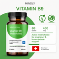 Image 3 for Vitamin B9 (Methylfolate) 400mcg  60 tablets