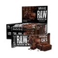 Image 1 for RAW High Protein Bars 12 x 75g, Oat Flapjack, 20g Protein, Low Sugar, Chocolate Brownie