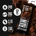 Image 2 for RAW High Protein Bars 12 x 75g, Oat Flapjack, 20g Protein, Low Sugar, Chocolate Brownie
