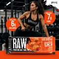 Image 3 for RAW High Protein Bars 12 x 75g, Oat Flapjack, 20g Protein, Low Sugar, Salted Caramel