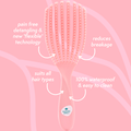 Image 3 for Nature Spell Nature Spell Flexiflow Hair Brush Pink