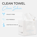 Image 4 for Disposable Cotton Face Towel - Soft Cotton Dry Wipes for Make-up Removal, Facial Cleansing & hygiene - Dual-Texture Design, Gentle Face Cloth for Sensitive Skin with No Added Fragrance - Box of 60