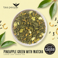 Image 3 for Pineapple Green with Matcha - Loose Leaf Green Tea - 100g Tin Caddy