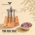 Image 4 for Pink Rose Buds - Loose Leaf Herbal Tea - 60g Tin Caddy