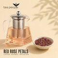 Image 4 for Red Rose Petals - Loose Leaf Herbal Tea - 50g Tin caddy