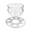 Image 3 for Glass Tea Warmer with Stainless Steel base