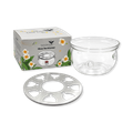 Image 4 for Glass Tea Warmer with Stainless Steel base