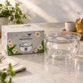 Image 5 for Glass Tea Warmer with Stainless Steel base