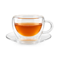 Image 4 for Double walled glass Cup and Saucer - 200ml