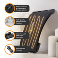 Image 3 for LyfeFocus Back Stretcher With Memory Foam Black