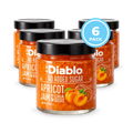 Image 1 for Diablo No Added Sugar Apricot Jam 230g Pack of 6