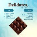 Image 2 for Date Sweetened Dark Chocolate with Roasted Almonds & Sea Salt 40g