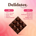 Image 2 for Date Sweetened Dark Chocolate with Roasted Hazelnut 40g