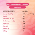Image 3 for Date Sweetened Dark Chocolate with Roasted Hazelnut 40g