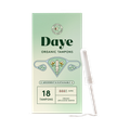 Image 1 for Organic Tampons Super | 18ct | Pesticide & Metal Tested, 100% Organic Cotton for Heavy Flow | No-Shed Sleeve, Sugarcane Applicator