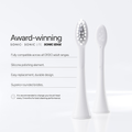 Image 4 for Sonic Brush Heads White Silver x 4